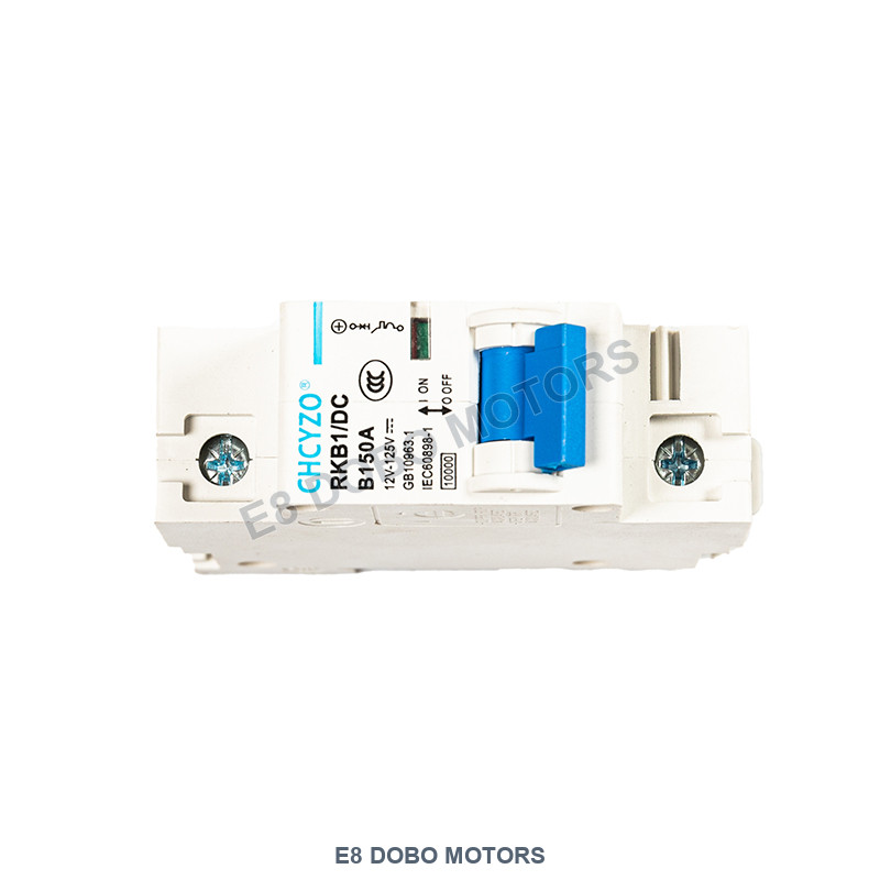 E8 DC circuit breaker · rating to confirm — photo reference 90