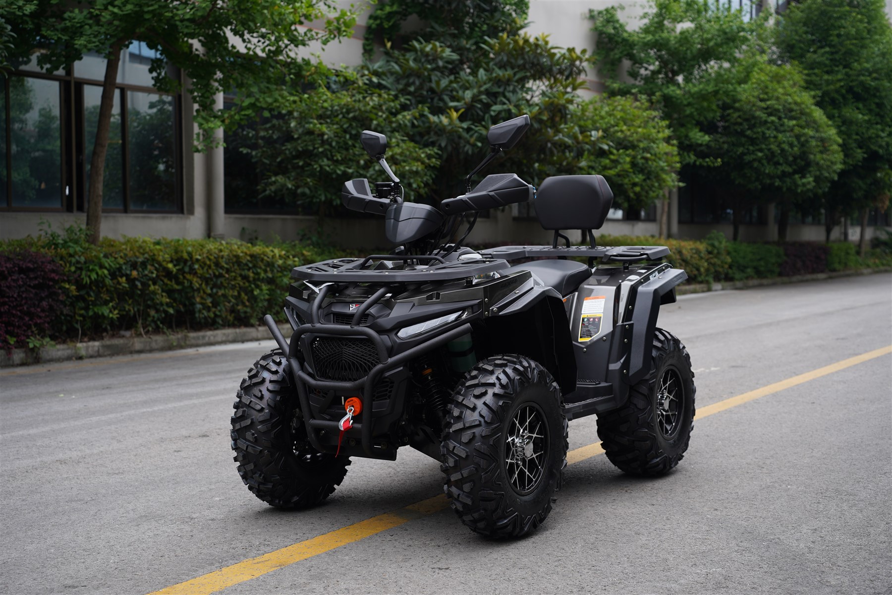 DOBO G9 400cc black utility ATV in front three-quarter view
